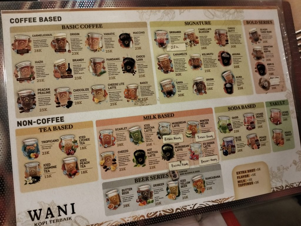 menu wani kopi