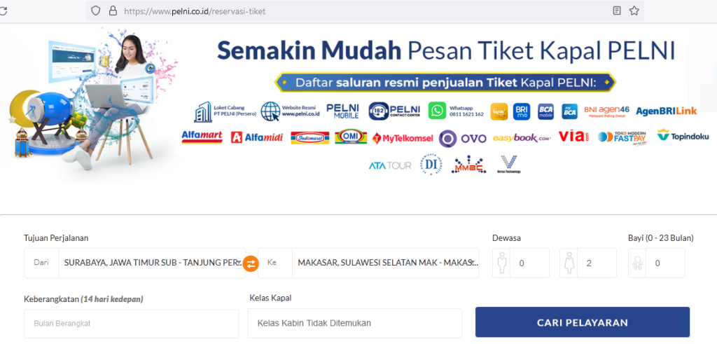 Pesan tiket pelni