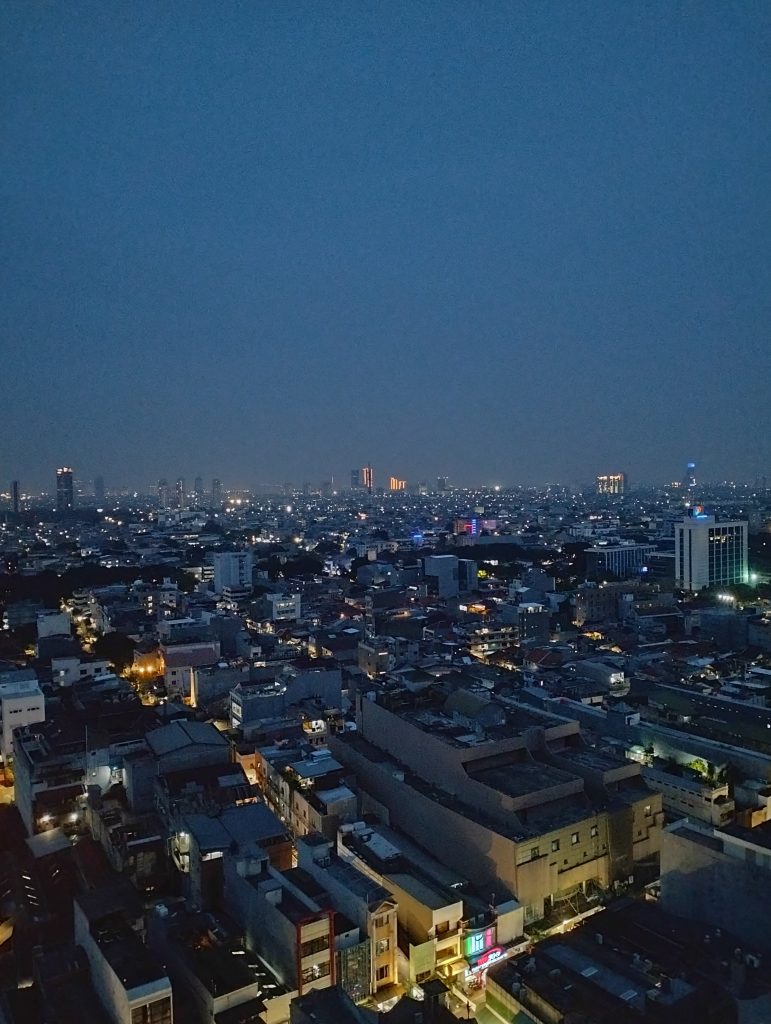 jakarta di malam hari